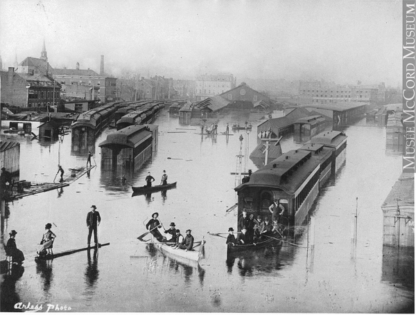 Flood at Bonaventure, 1886